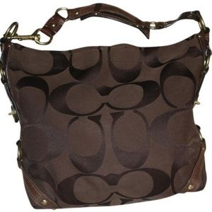 Authentic Coach Signature Lrg Carly Shoulder bag